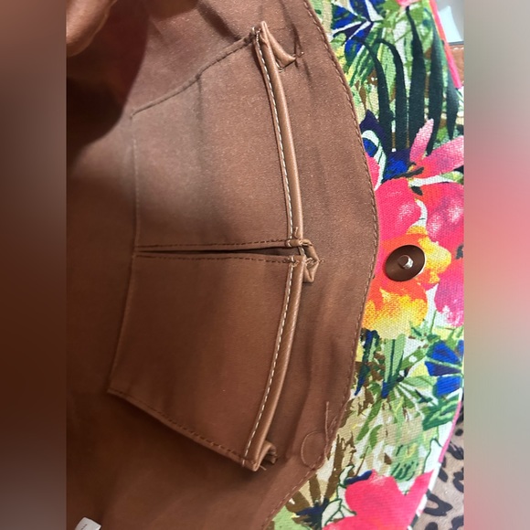 NWOT CROFT &BARROW FLORAL TOTE BAG TROPICAL - Picture 8 of 9